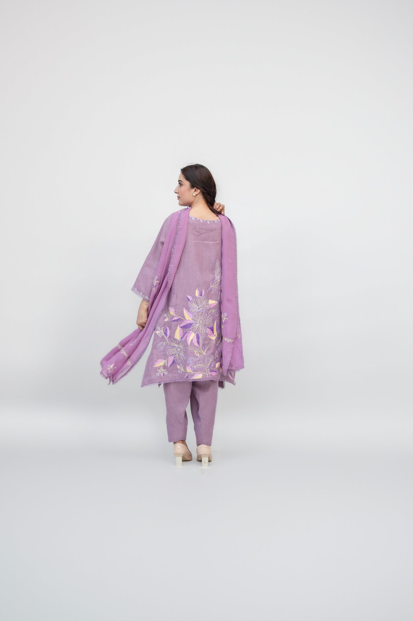 Lilac Linen Suit