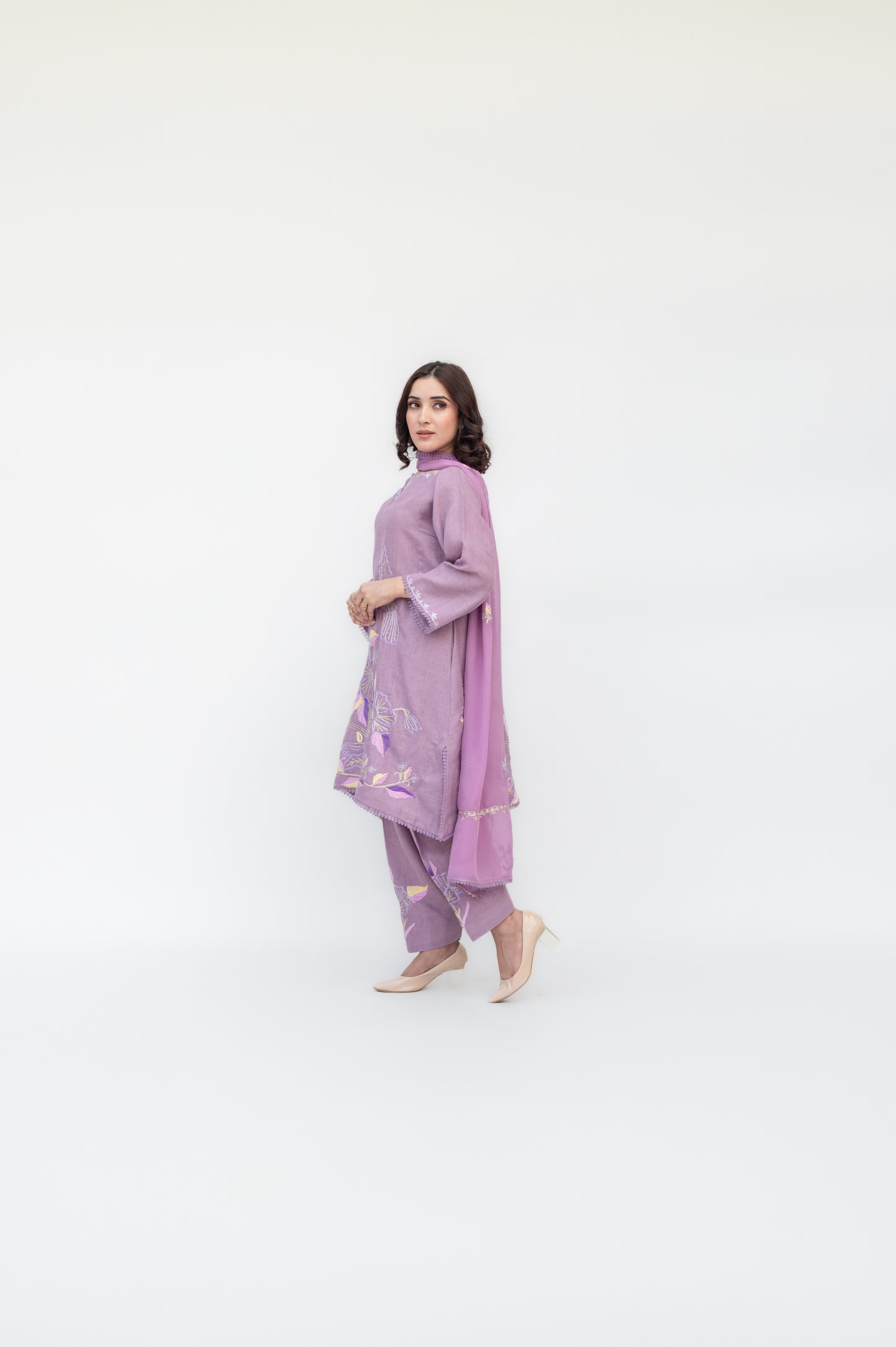 Lilac Linen Suit