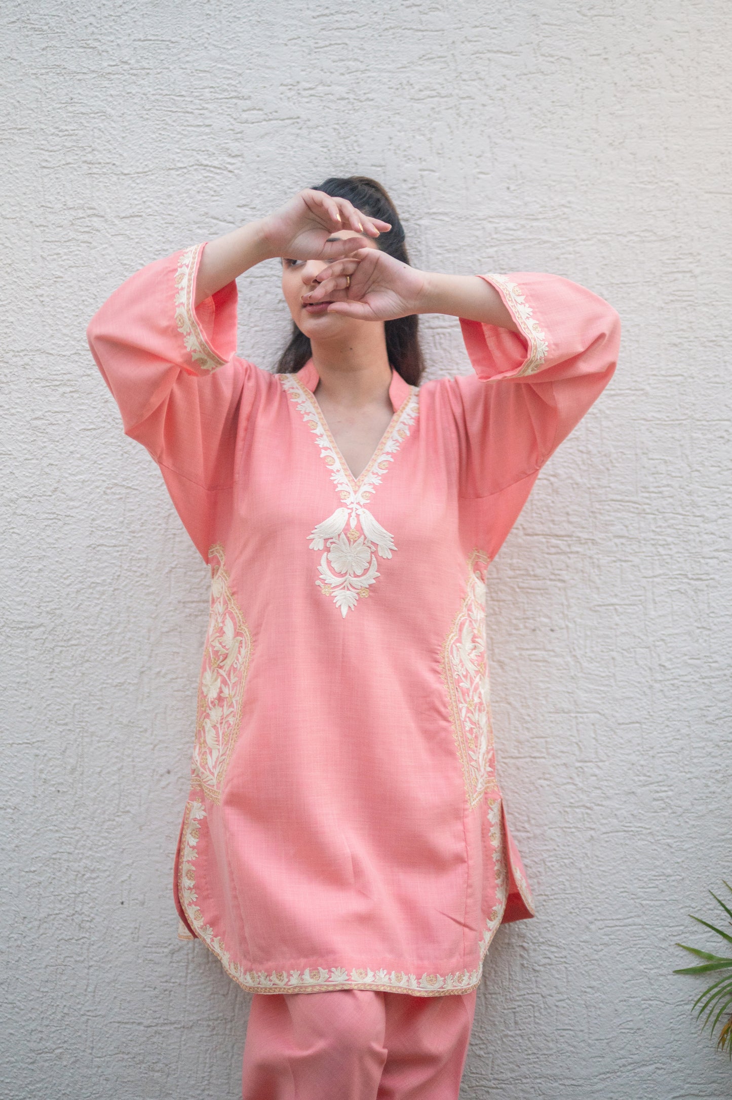 Peach Cotton Co-ord Set
