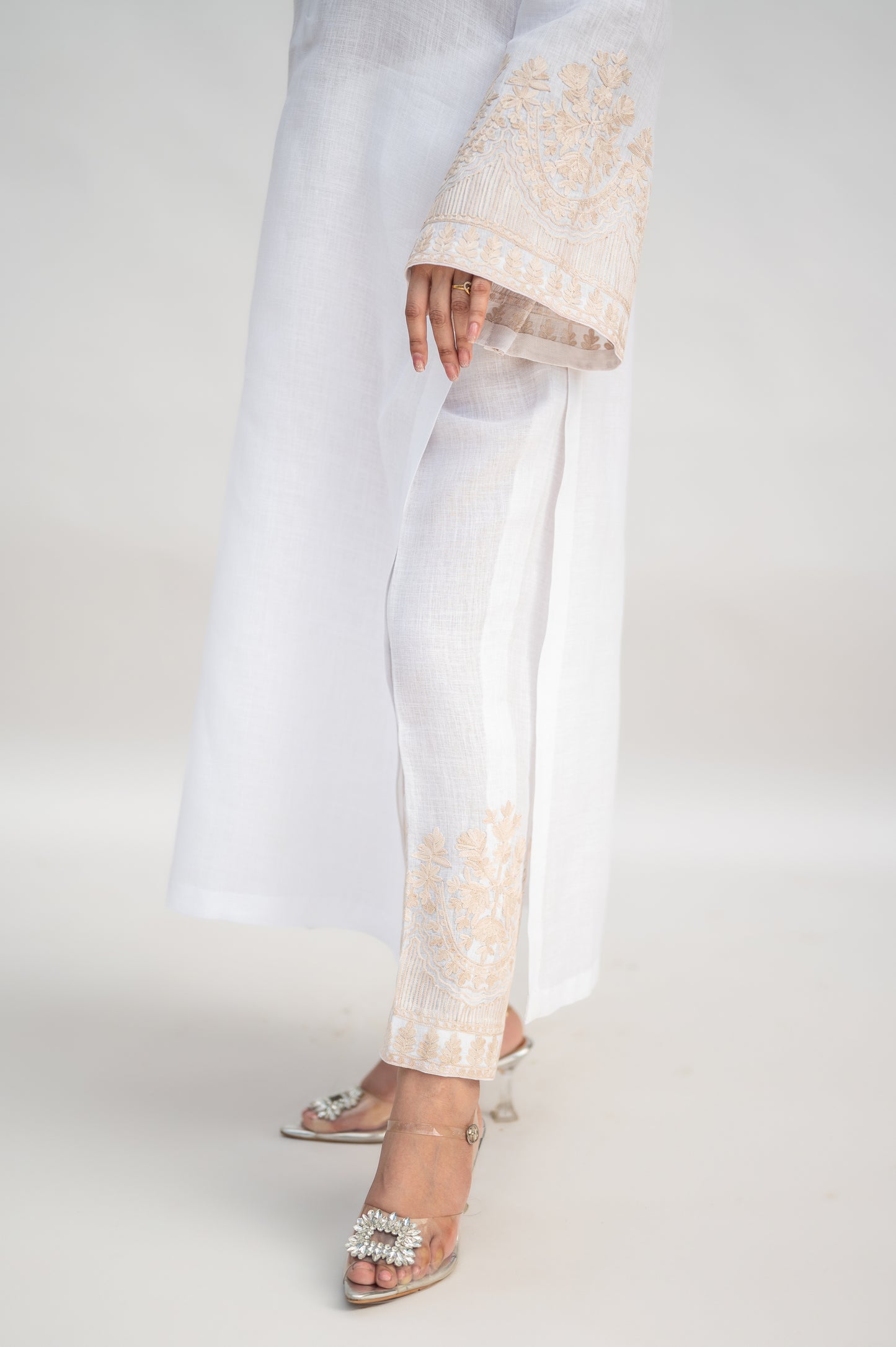 White Linen Co-ord Set