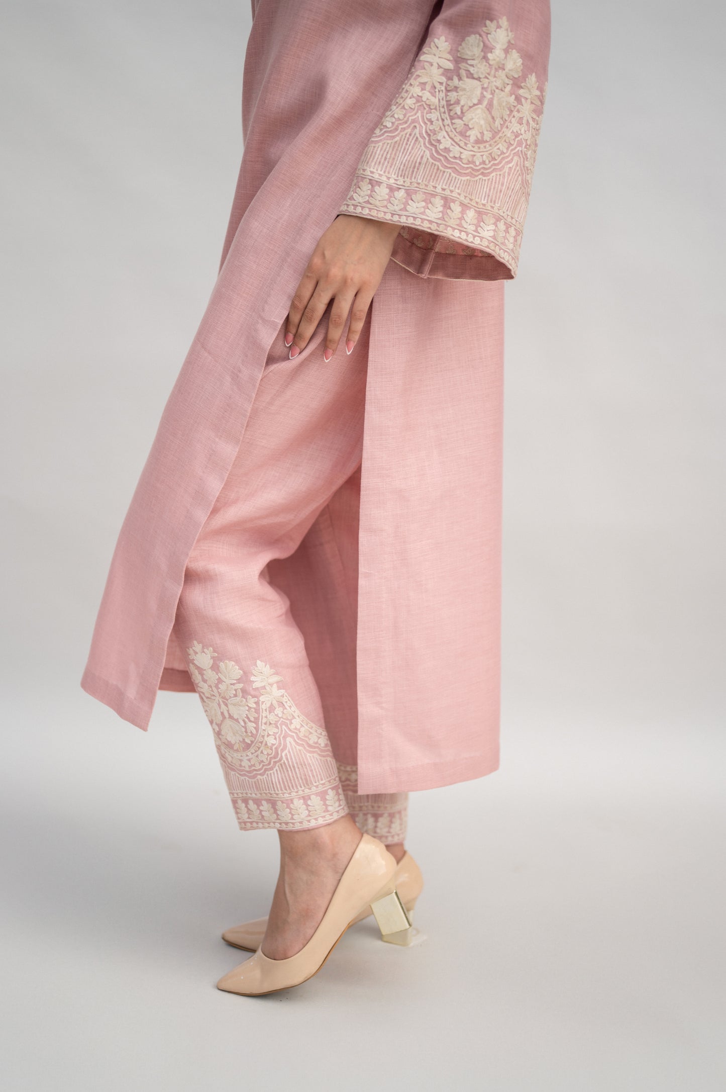 Powder Pink Linen Co-ord Set