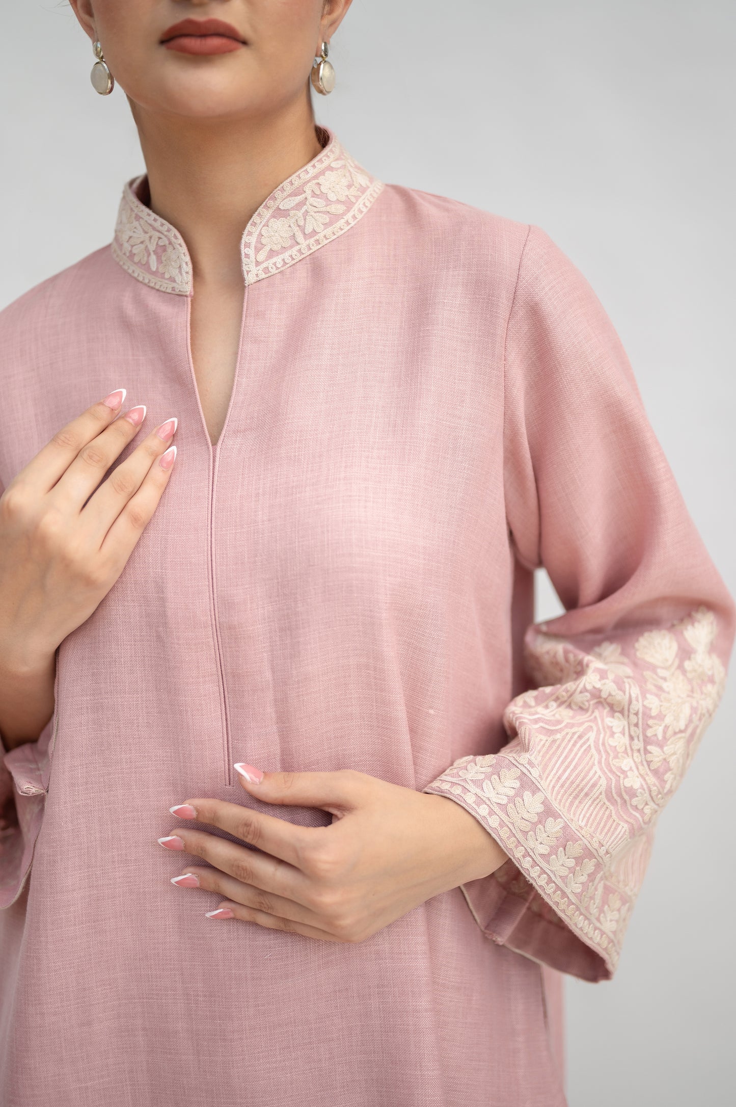 Powder Pink Linen Co-ord Set