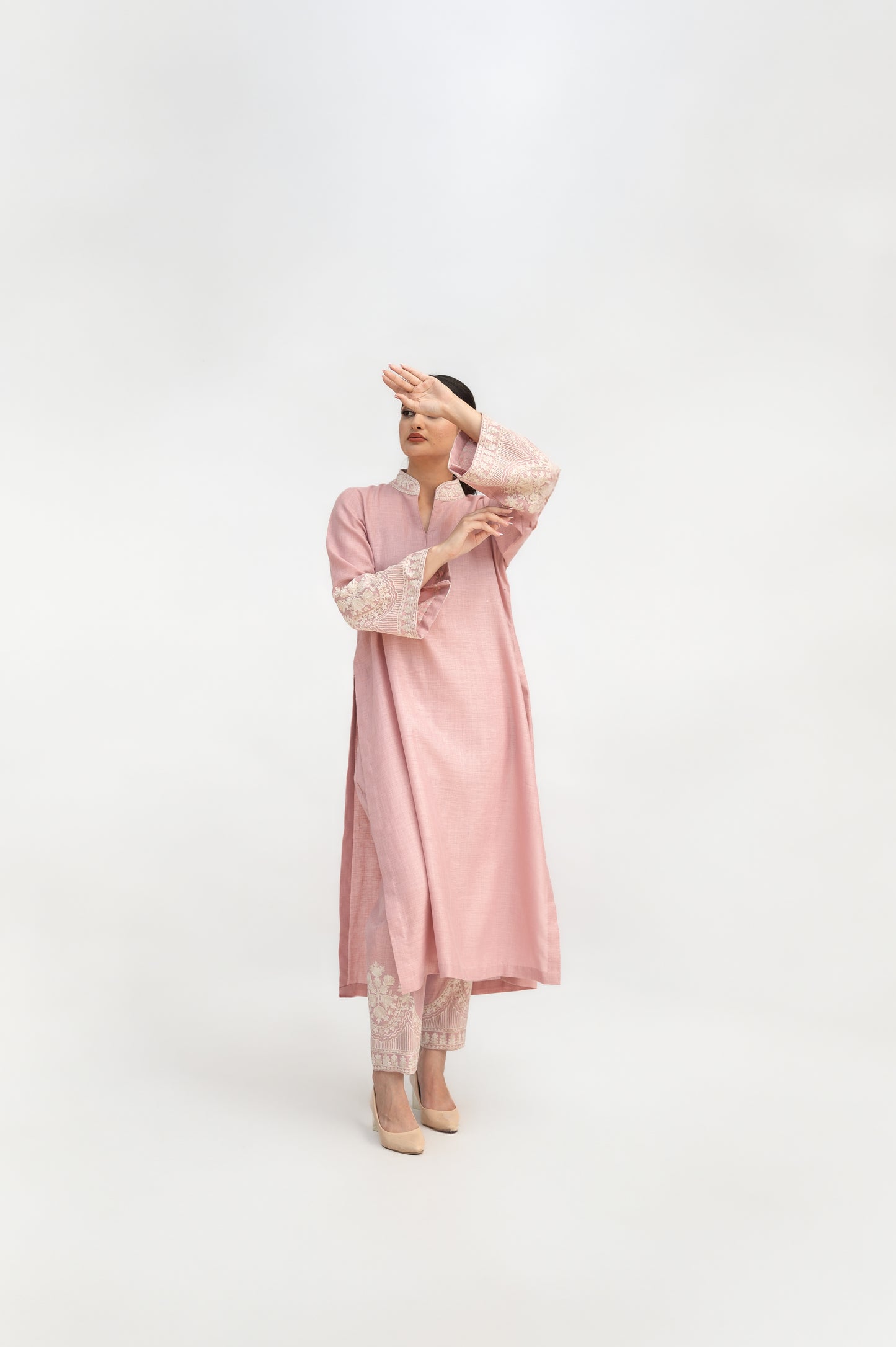 Powder Pink Linen Co-ord Set