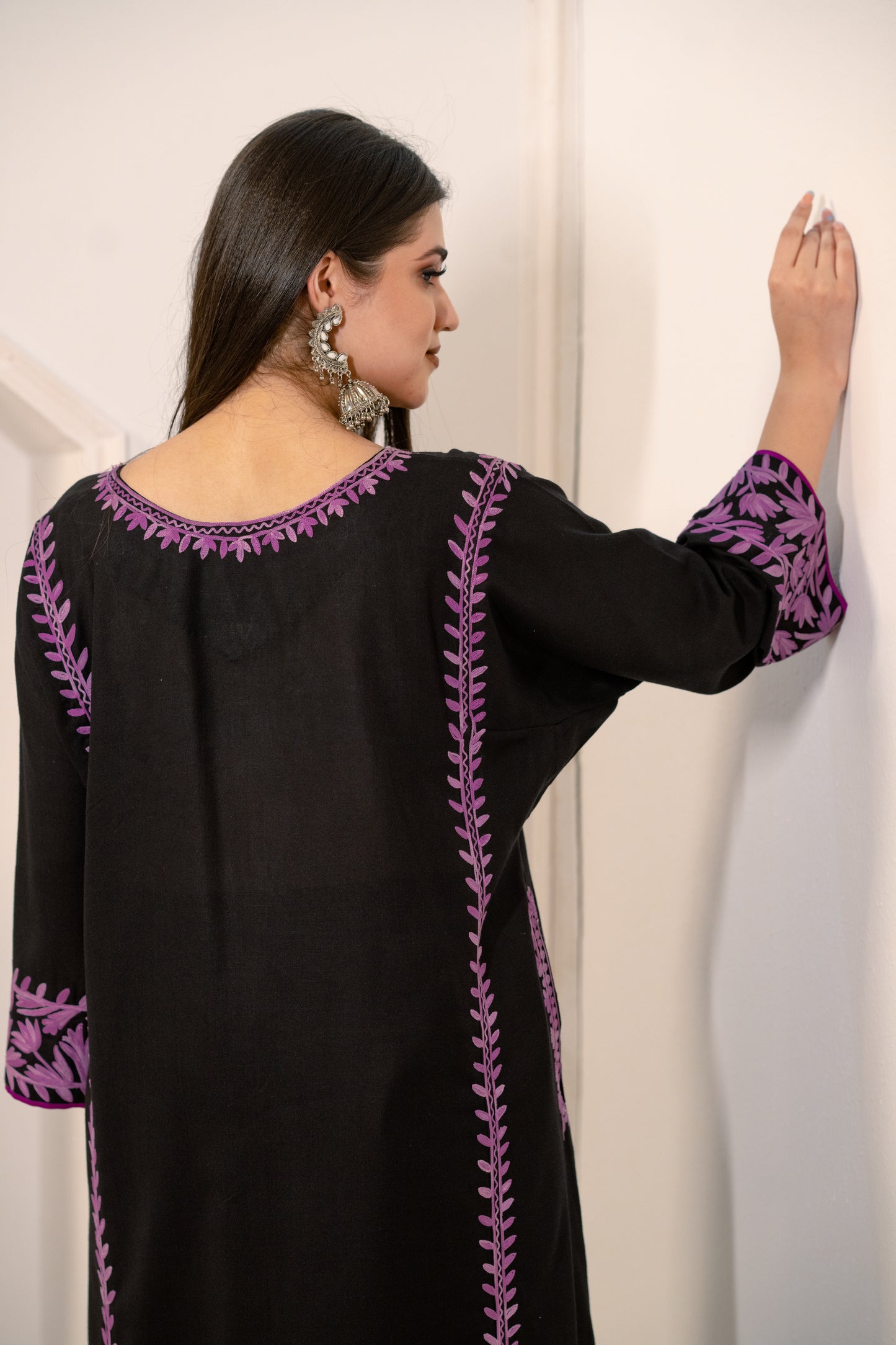 Black Purple cotton set