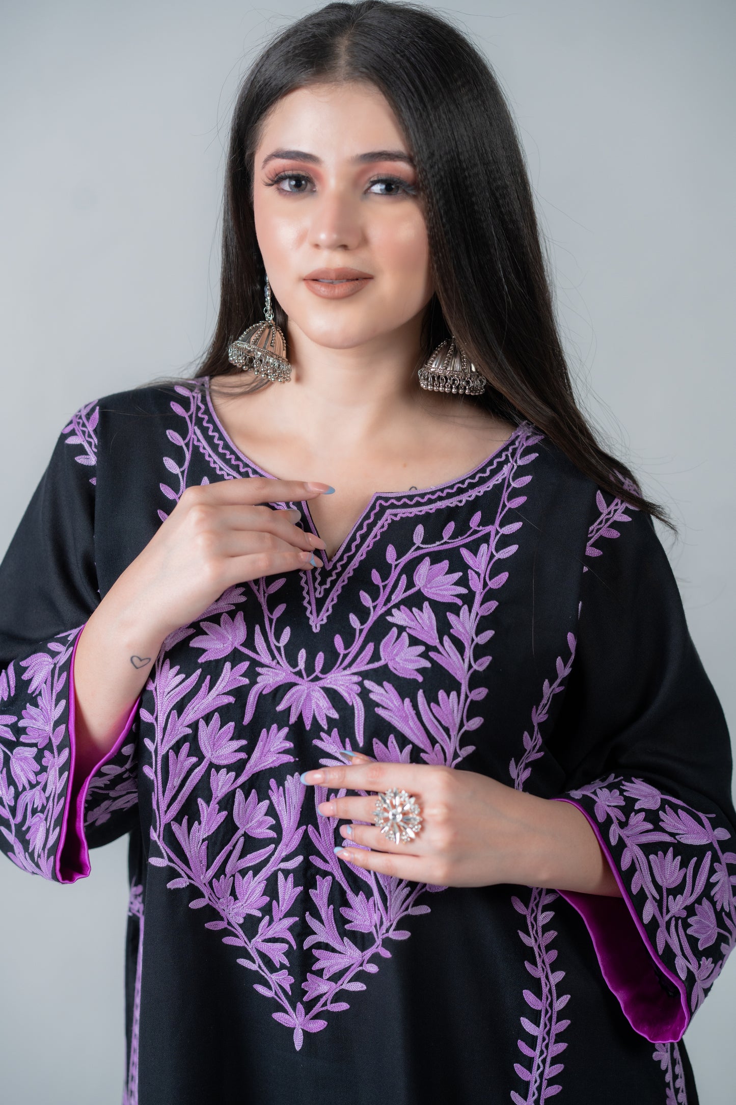 Black Purple cotton set