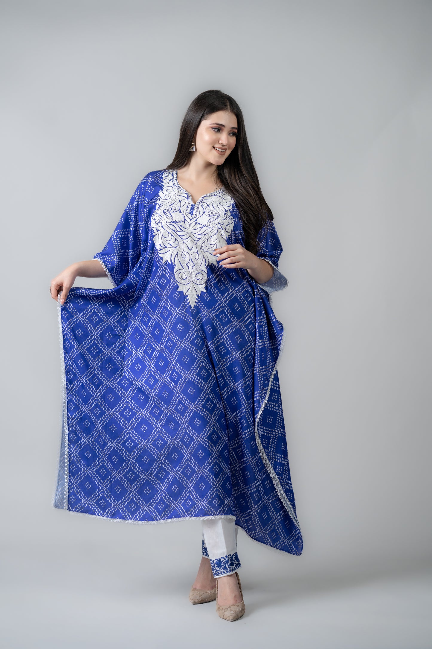 Blue kaftan set