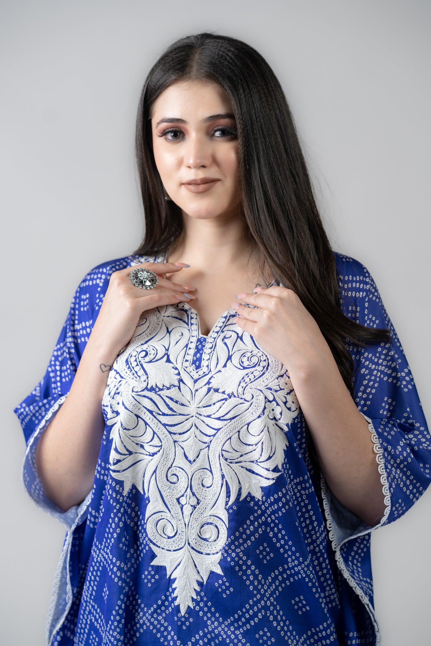 Blue kaftan set