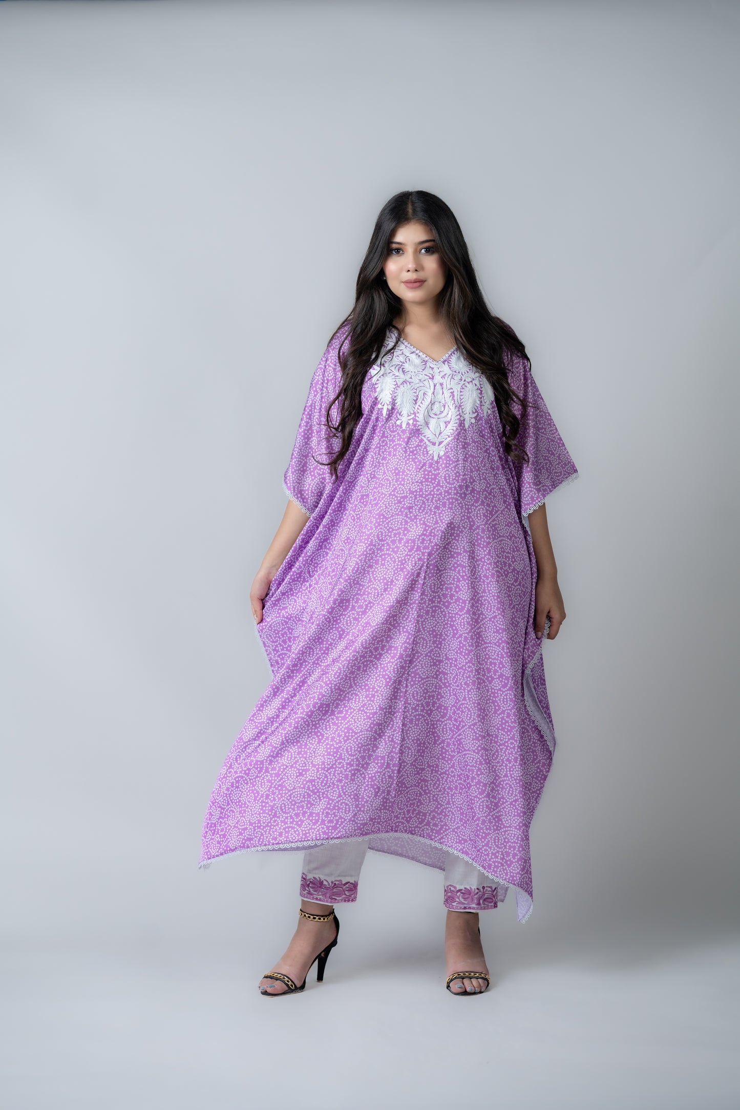 Pink kaftan set