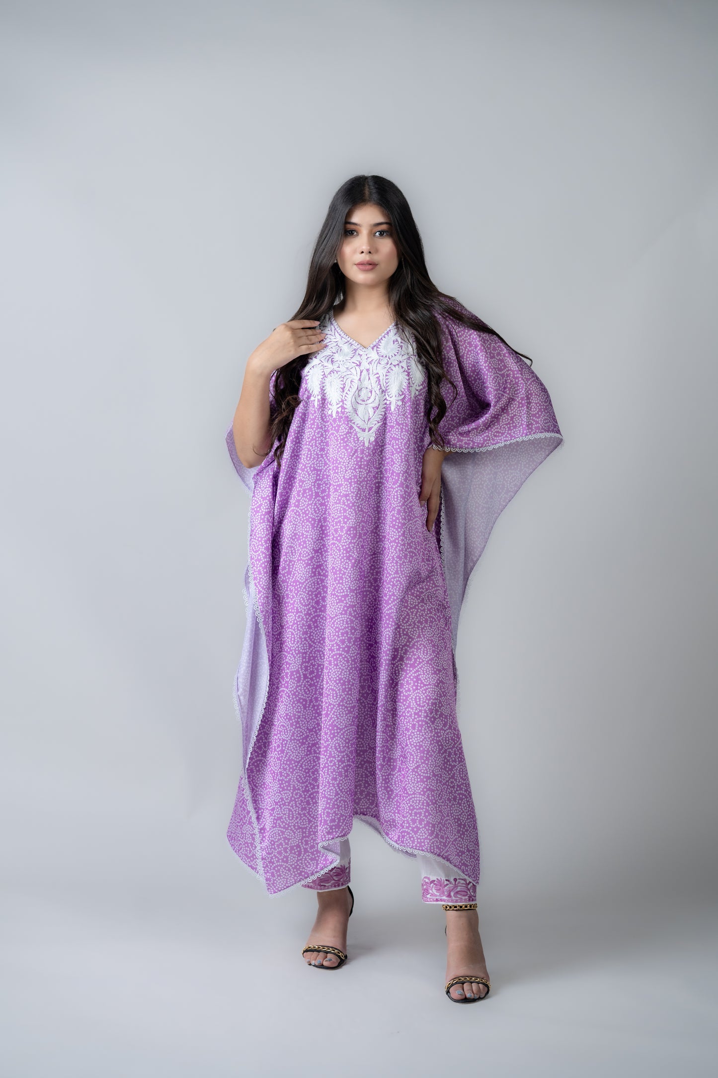 Pink kaftan set