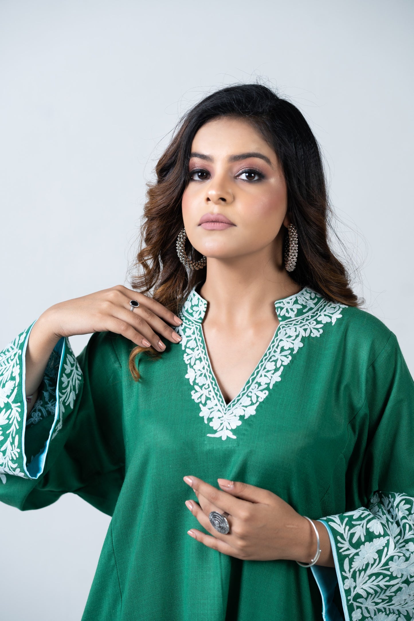 Dark green cotton set