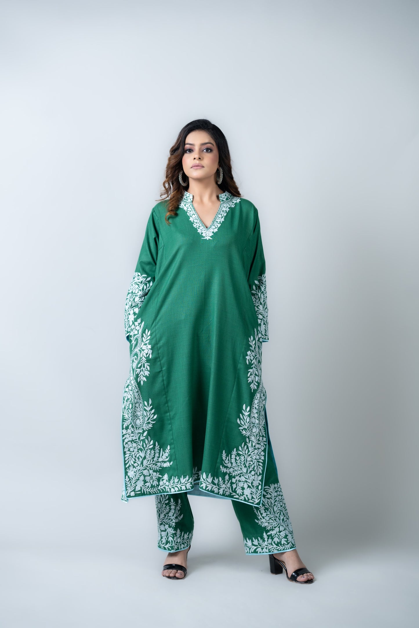 Dark green cotton set