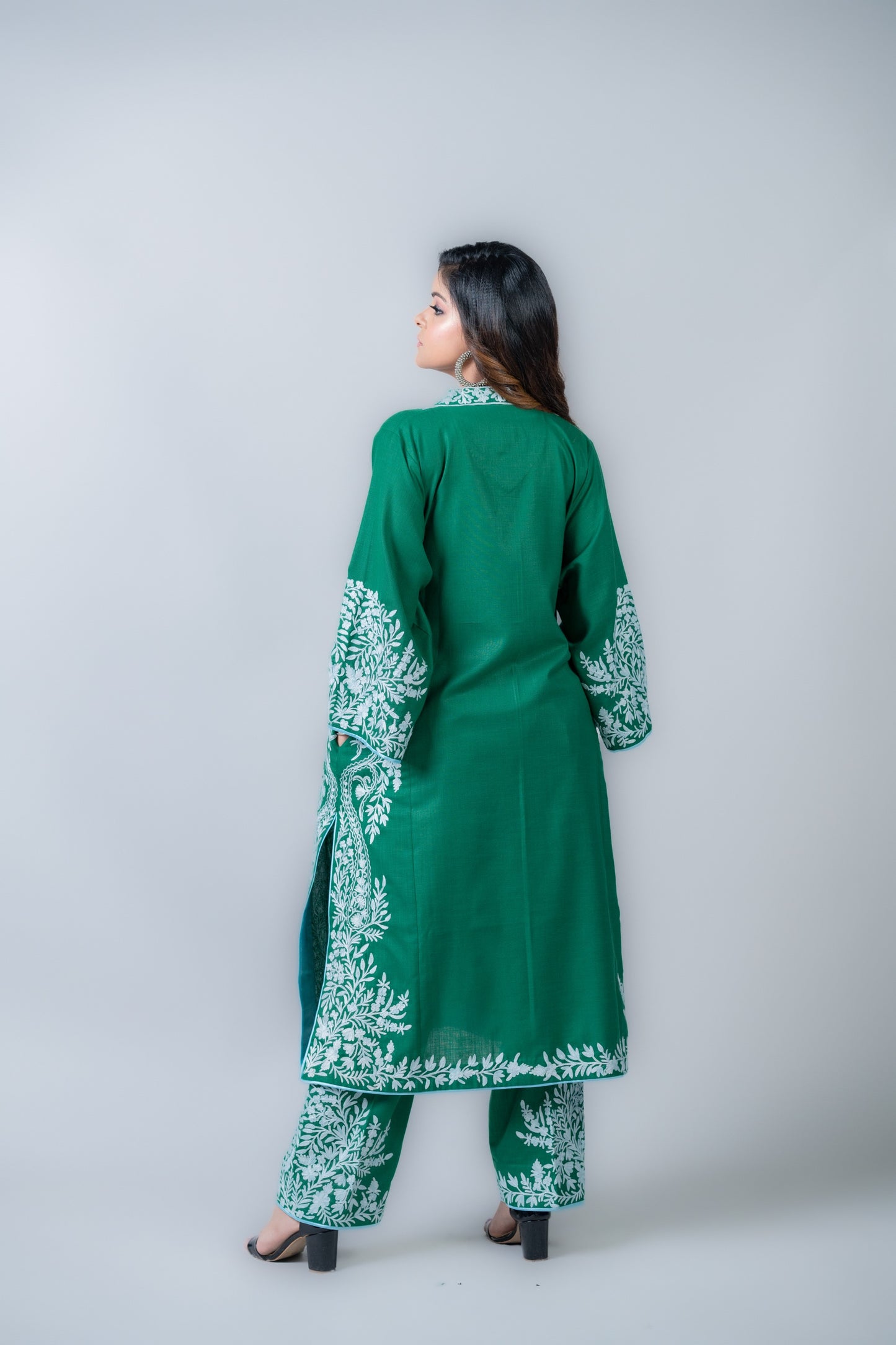 Dark green cotton set