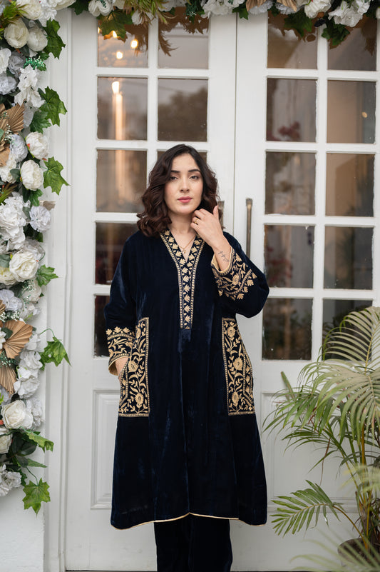 Black Velvet Pocket Set