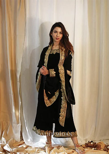 Black Velvet Tilla Phiran Suit