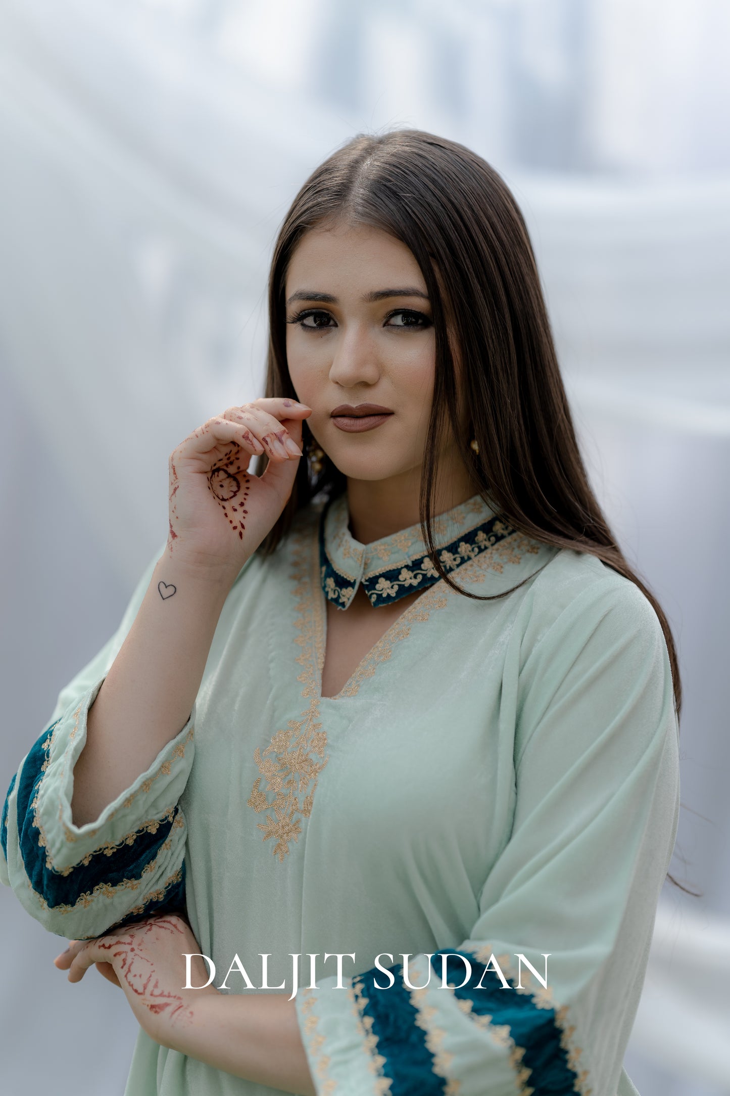 Mint Green Double Border Set