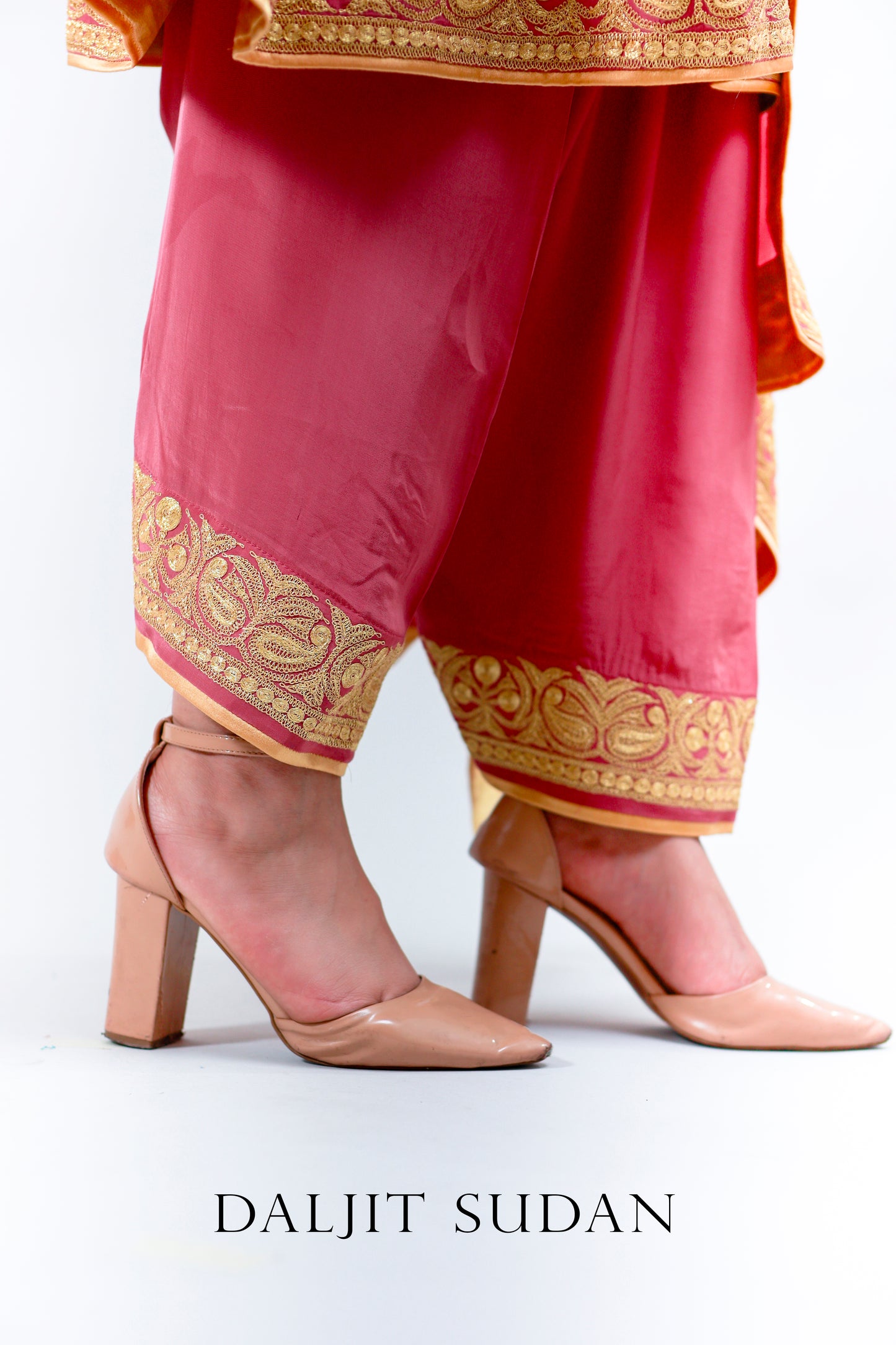 Peony Pink Tilla Crepe Suit