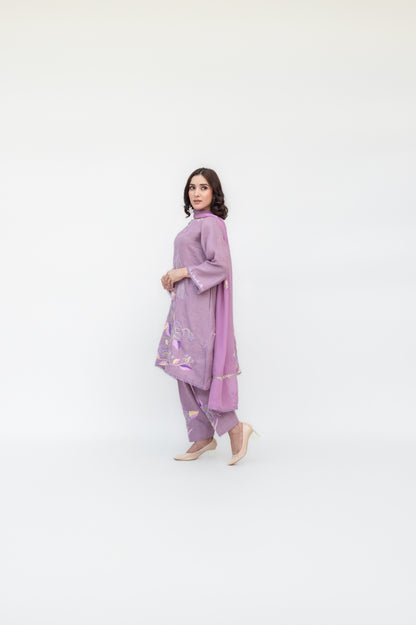 Lilac Linen Suit