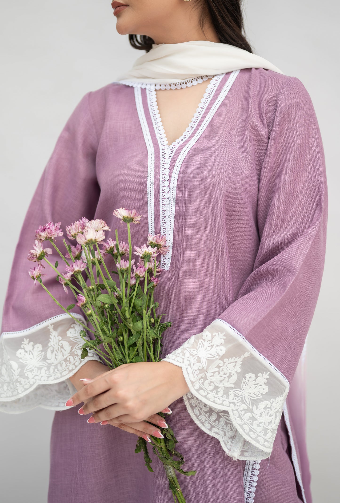 Lilac Linen Suit