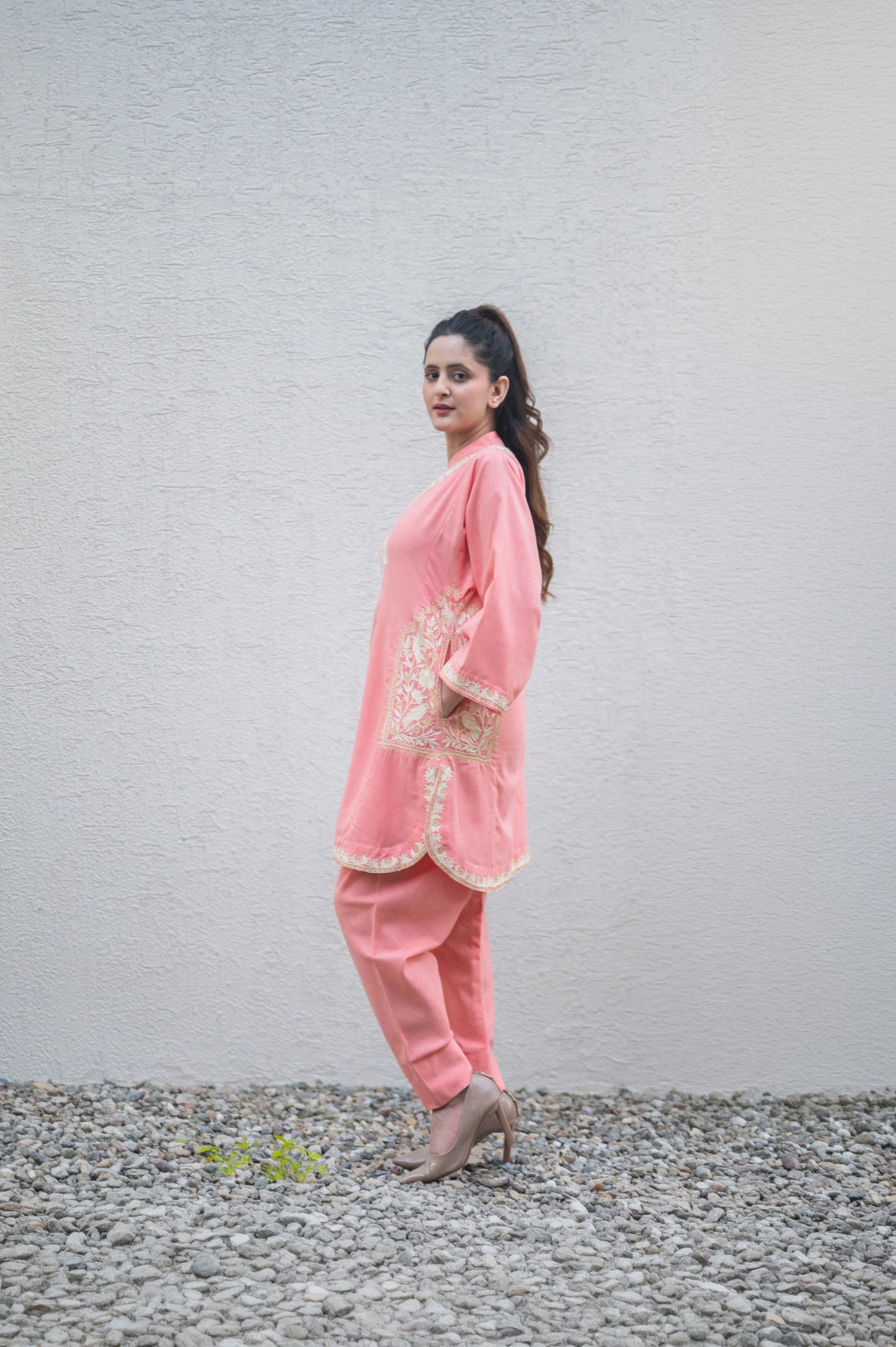 Peach Cotton Co-ord Set