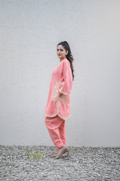 Peach Cotton Co-ord Set