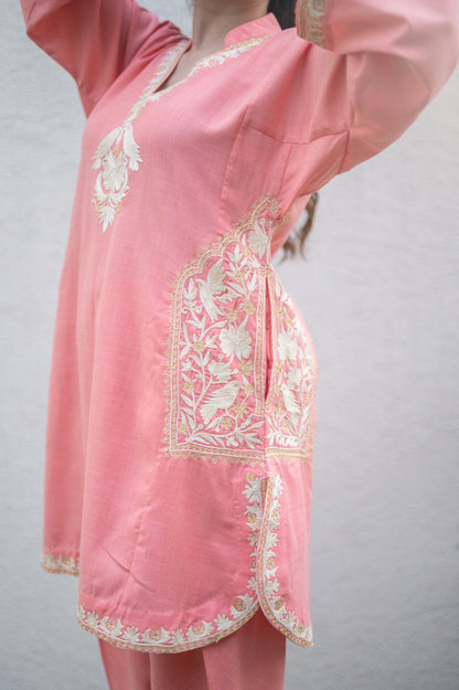 Peach Cotton Co-ord Set