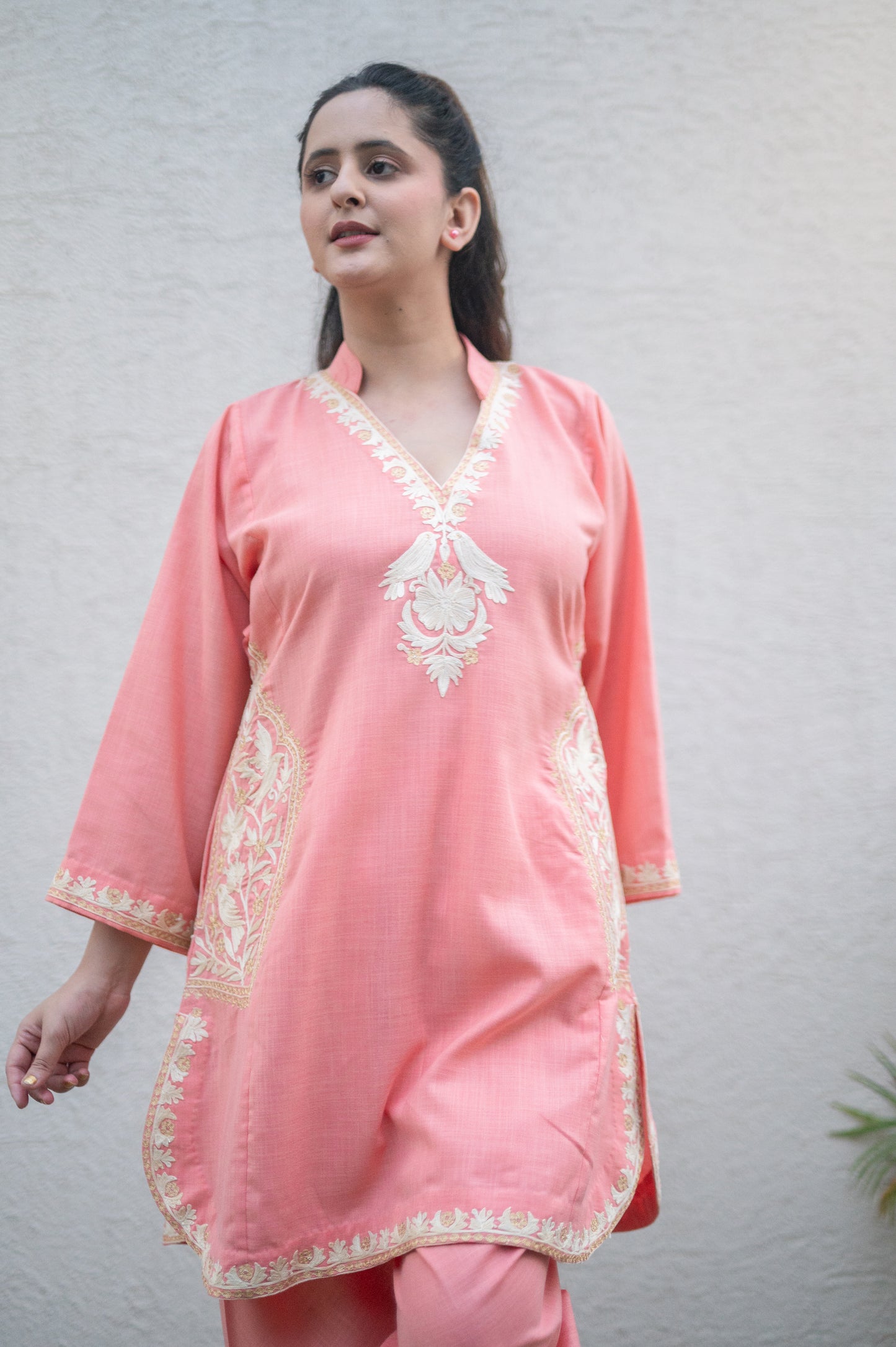 Peach Cotton Co-ord Set
