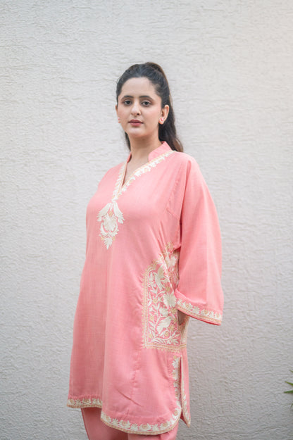 Peach Cotton Co-ord Set