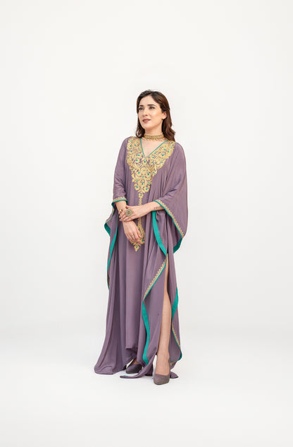 Light Purple Crepe Kaftan