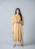Yellow long zigzag kurta and pant