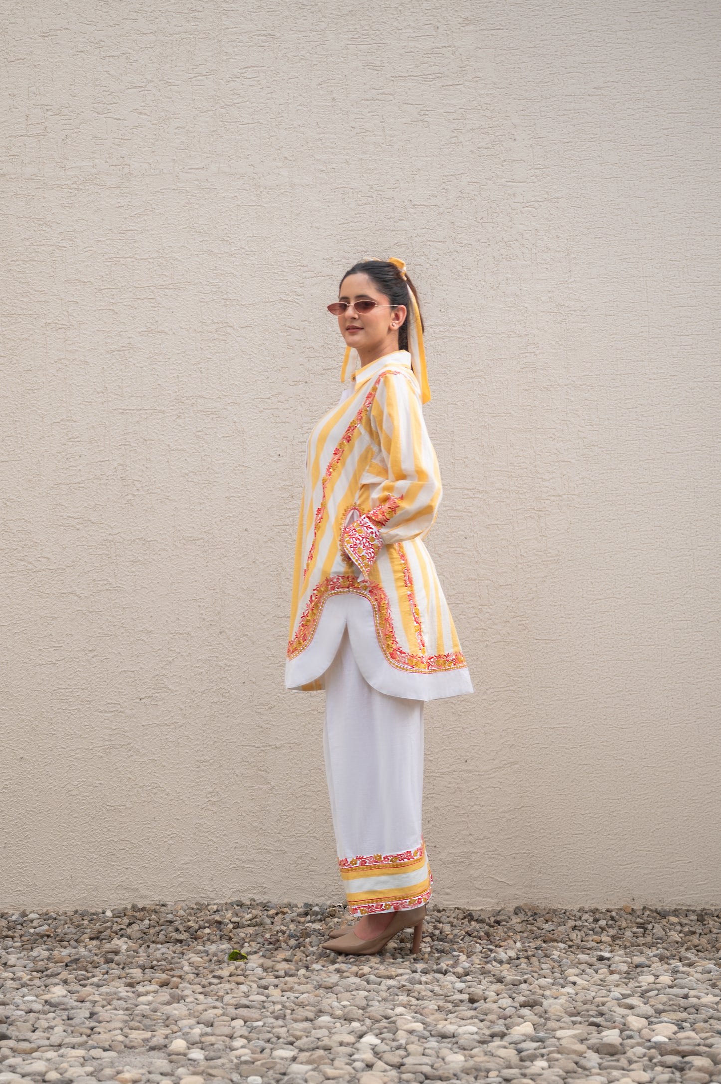 Yellow Stripes Co-ord Set