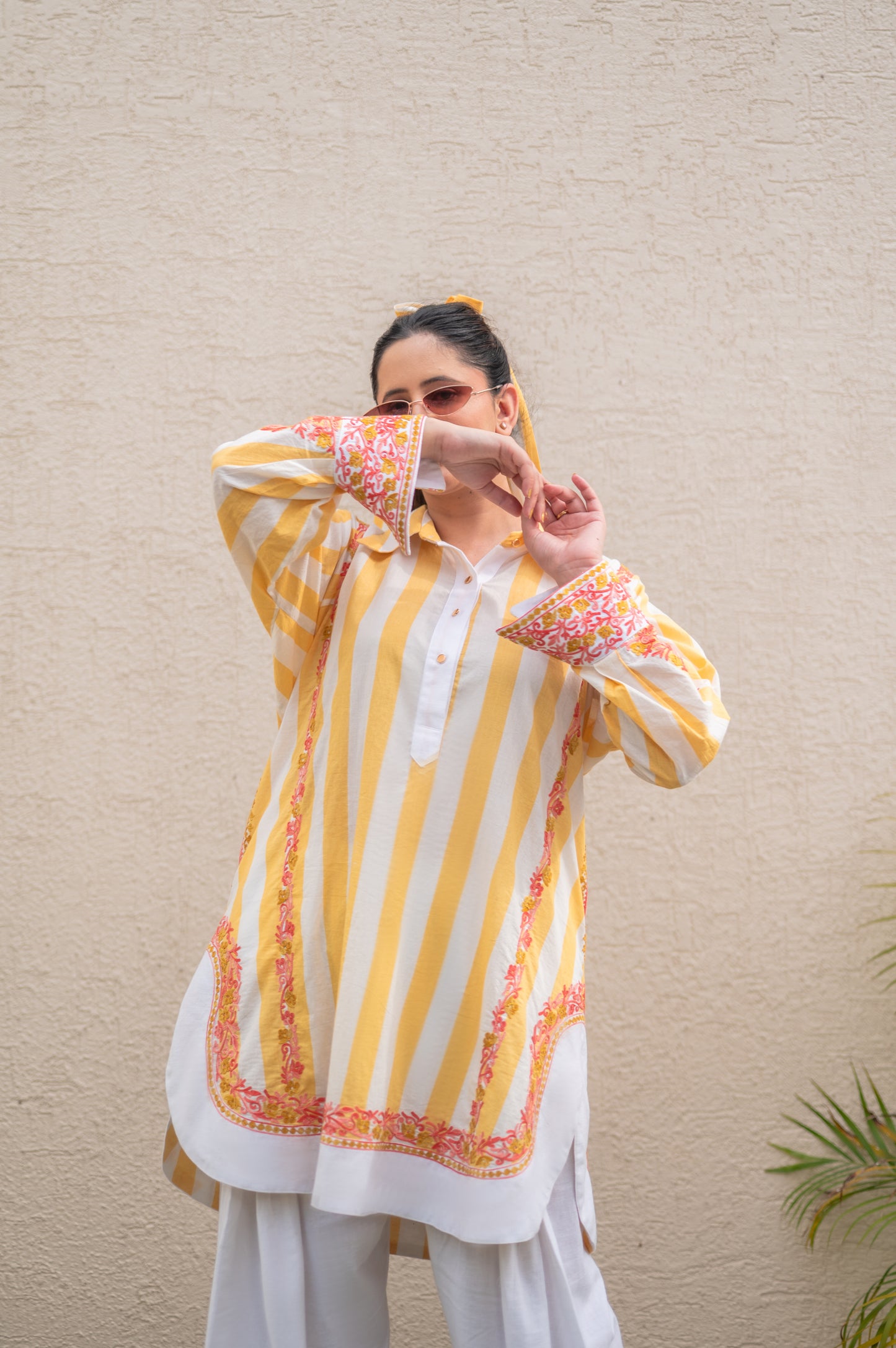 Yellow Stripes Co-ord Set