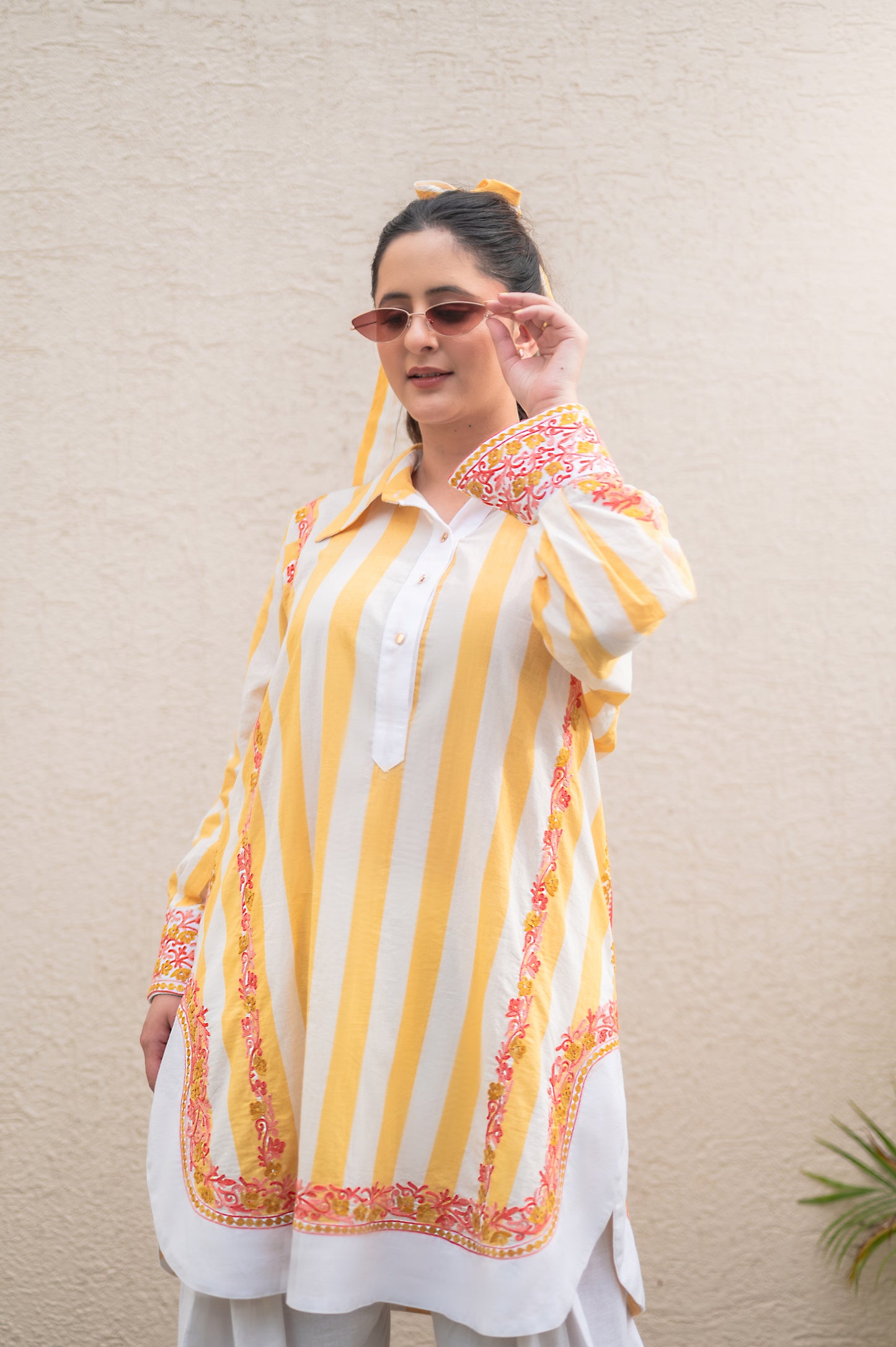 Yellow Stripes Co-ord Set