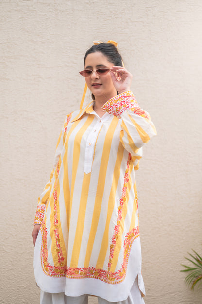 Yellow Stripes Co-ord Set
