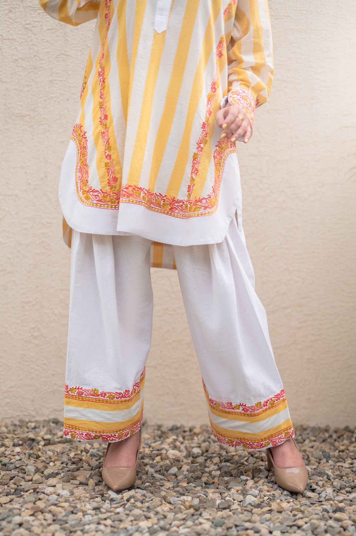 Yellow Stripes Co-ord Set
