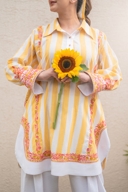 Yellow Stripes Co-ord Set
