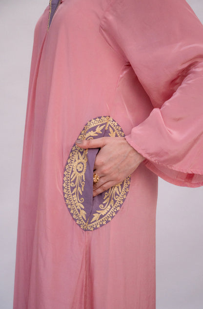 Light Pink Crepe Long Kurta