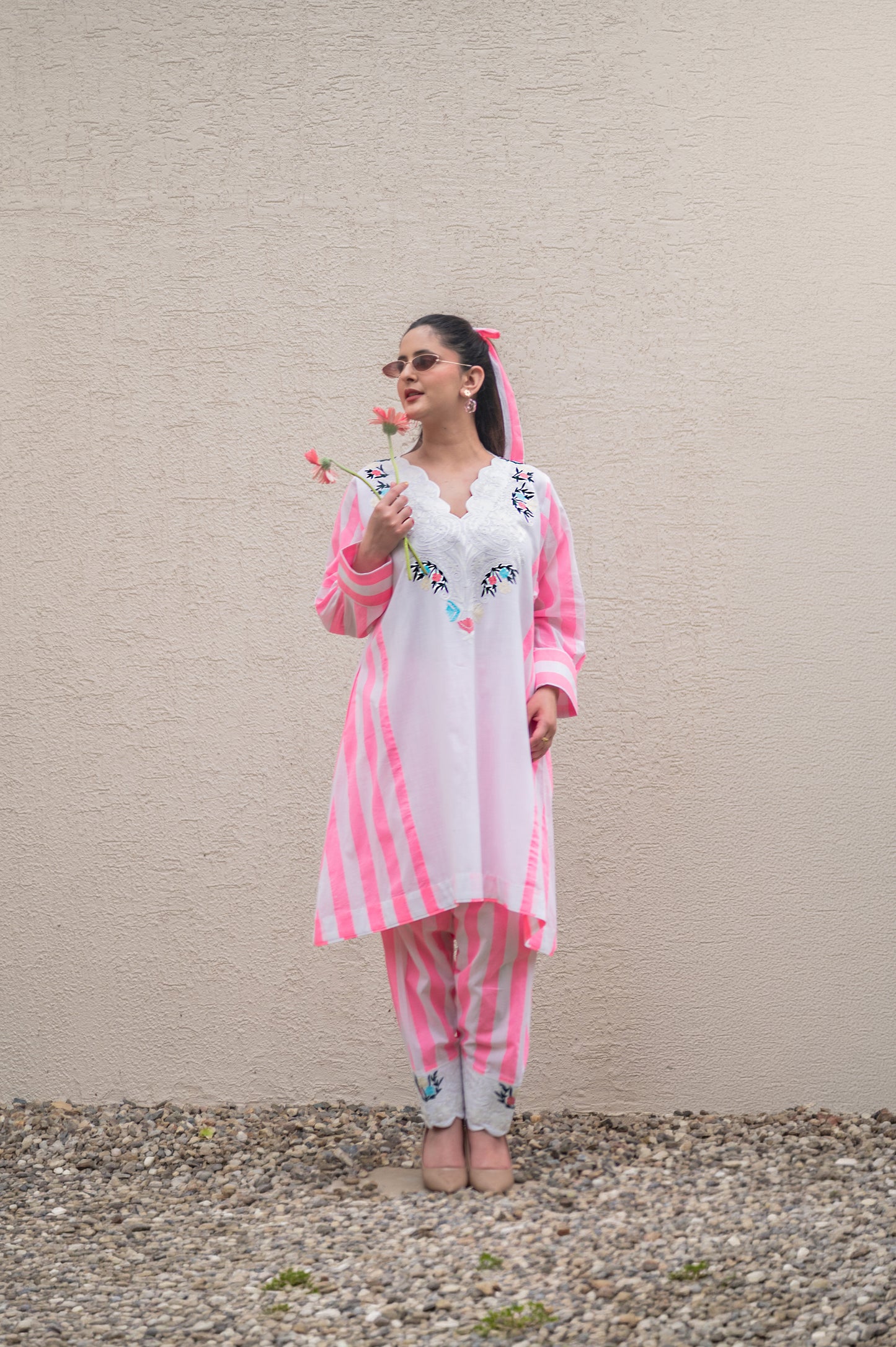 Pink Stripes Co-ord Set