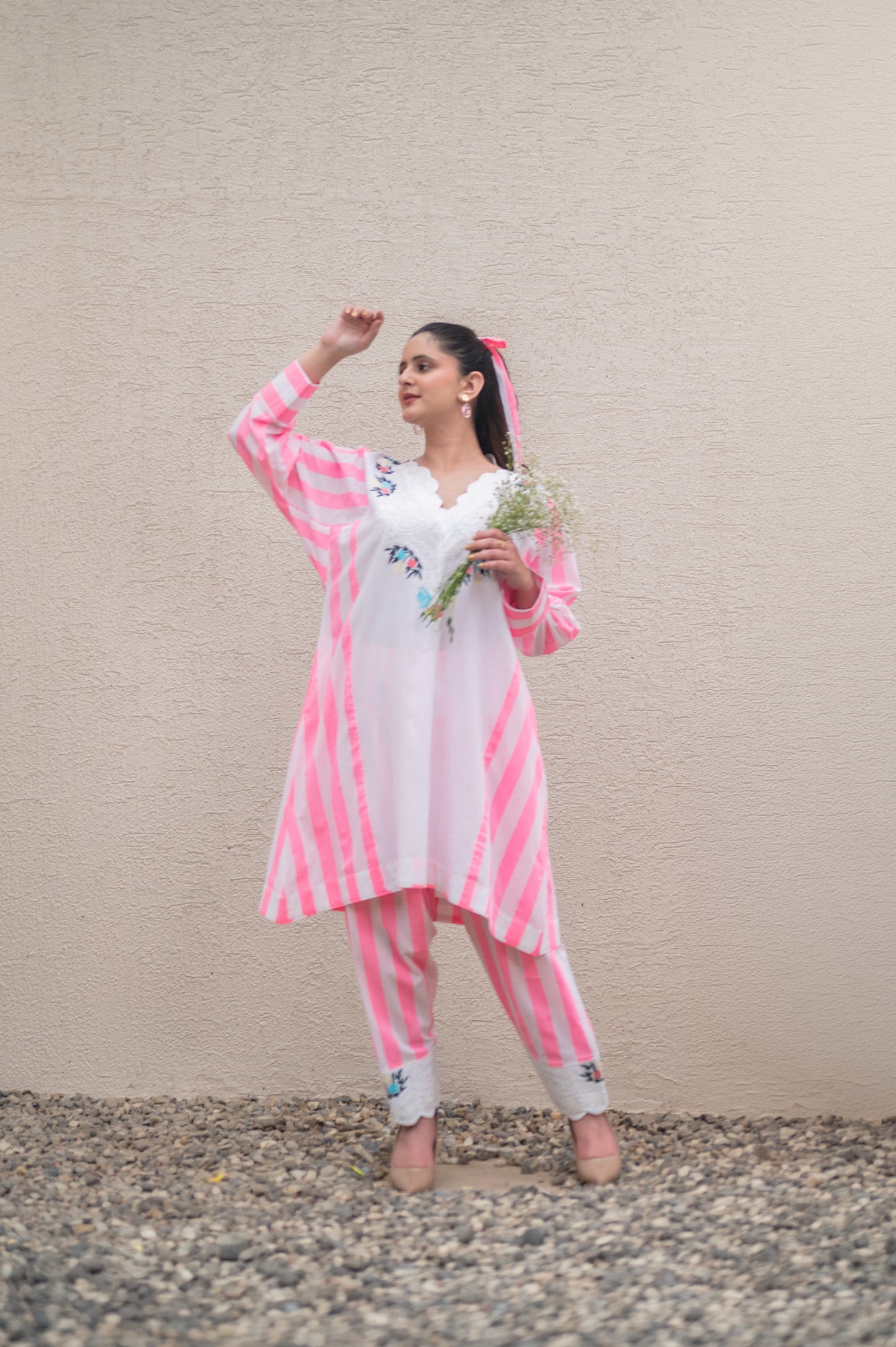 Pink Stripes Co-ord Set