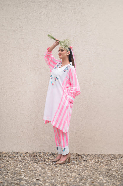 Pink Stripes Co-ord Set