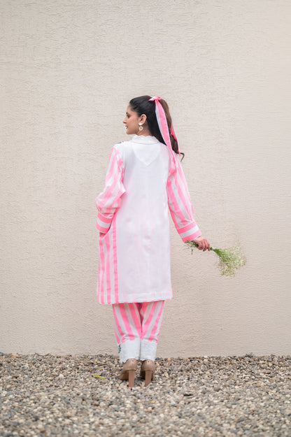 Pink Stripes Co-ord Set