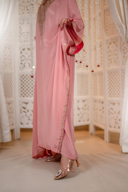 Light Pink Crepe Kaftan