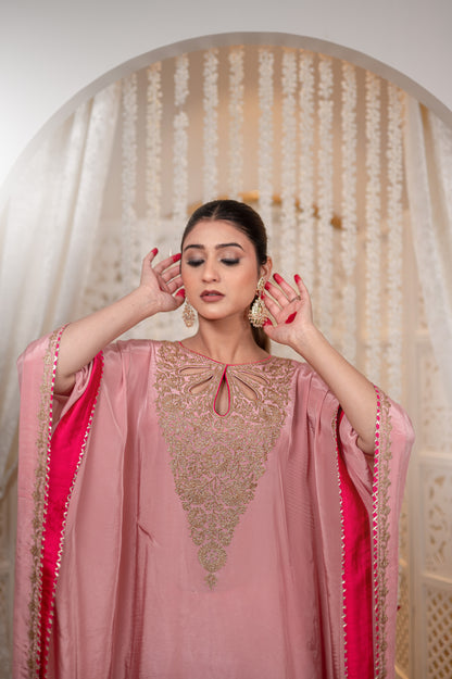 Light Pink Crepe Kaftan