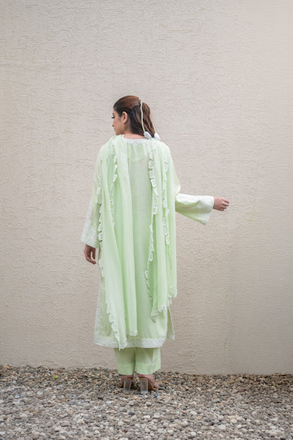 Mint Green Cotton Suit