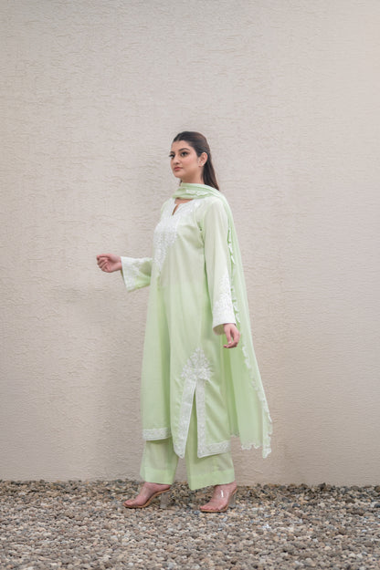 Mint Green Cotton Suit
