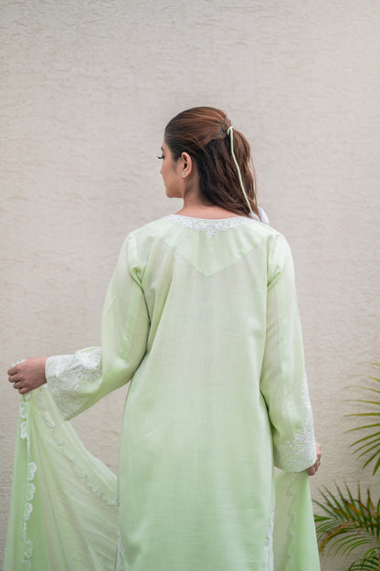 Mint Green Cotton Suit