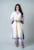 Off white purple cotton set