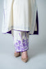 Off white purple cotton set
