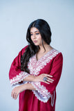 Cherry red cotton suit