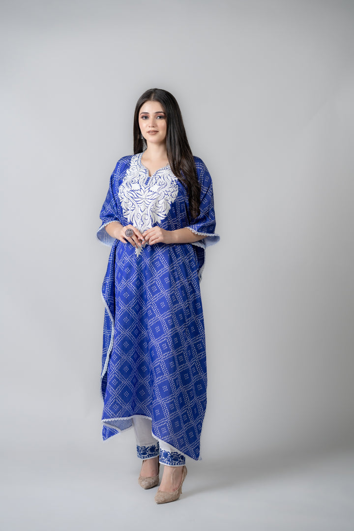 Blue kaftan set