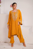 Mustard Crepe Tilla Set